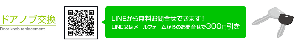 ドアノブ交換